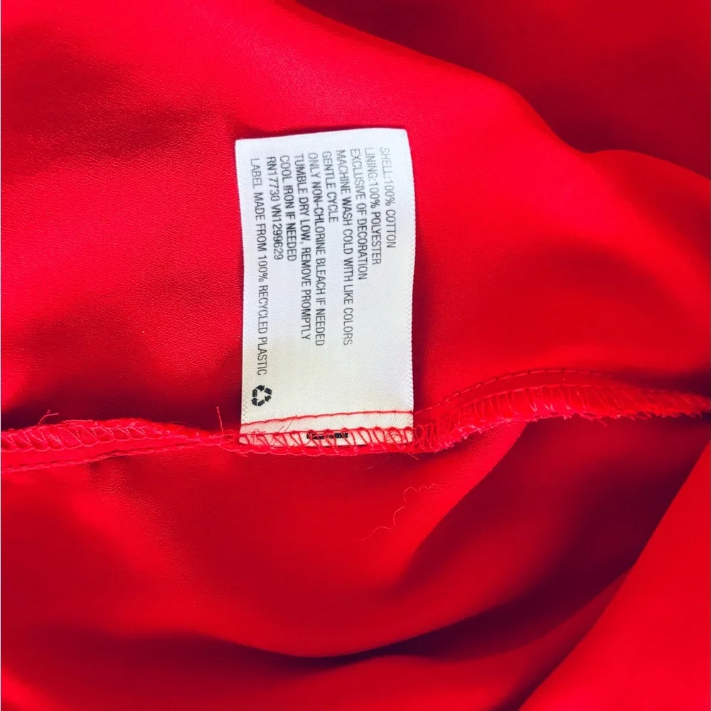 Knox Rose Red Embroidered Sleeveless Dress. Size M. - Picture 6 of 9